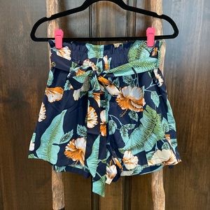 Shein Tropical Print Shorts